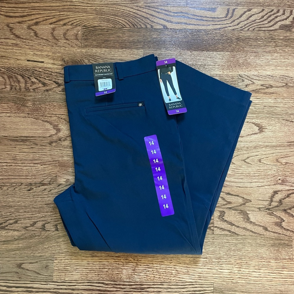 NWT Banana Republic Slim Straight Cropped Pants